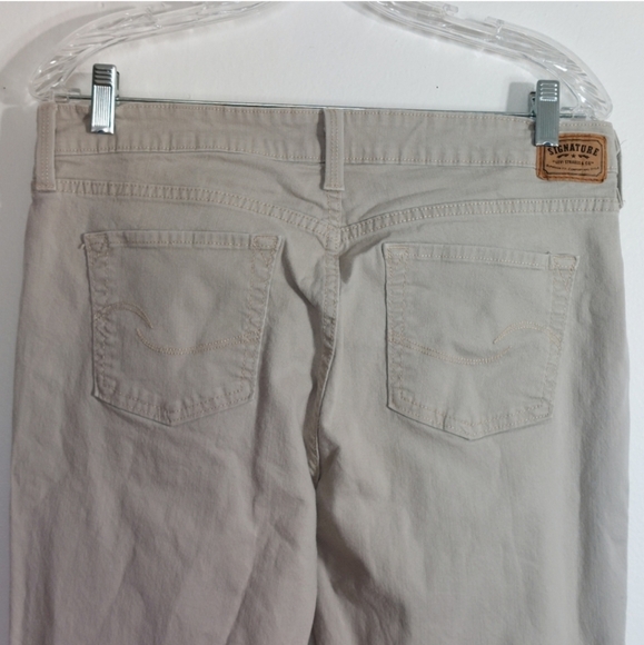 Levi Strauss Signature Beige Low Rise Bootcut Jeans Size 14 - Picture 11 of 12